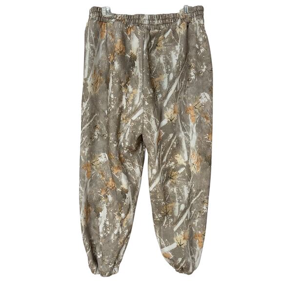 Comfrt The Camo Sweatpants Adirondack Tan Brown Cream Leaf Branch Men's Size XL - Picture 9 of 9